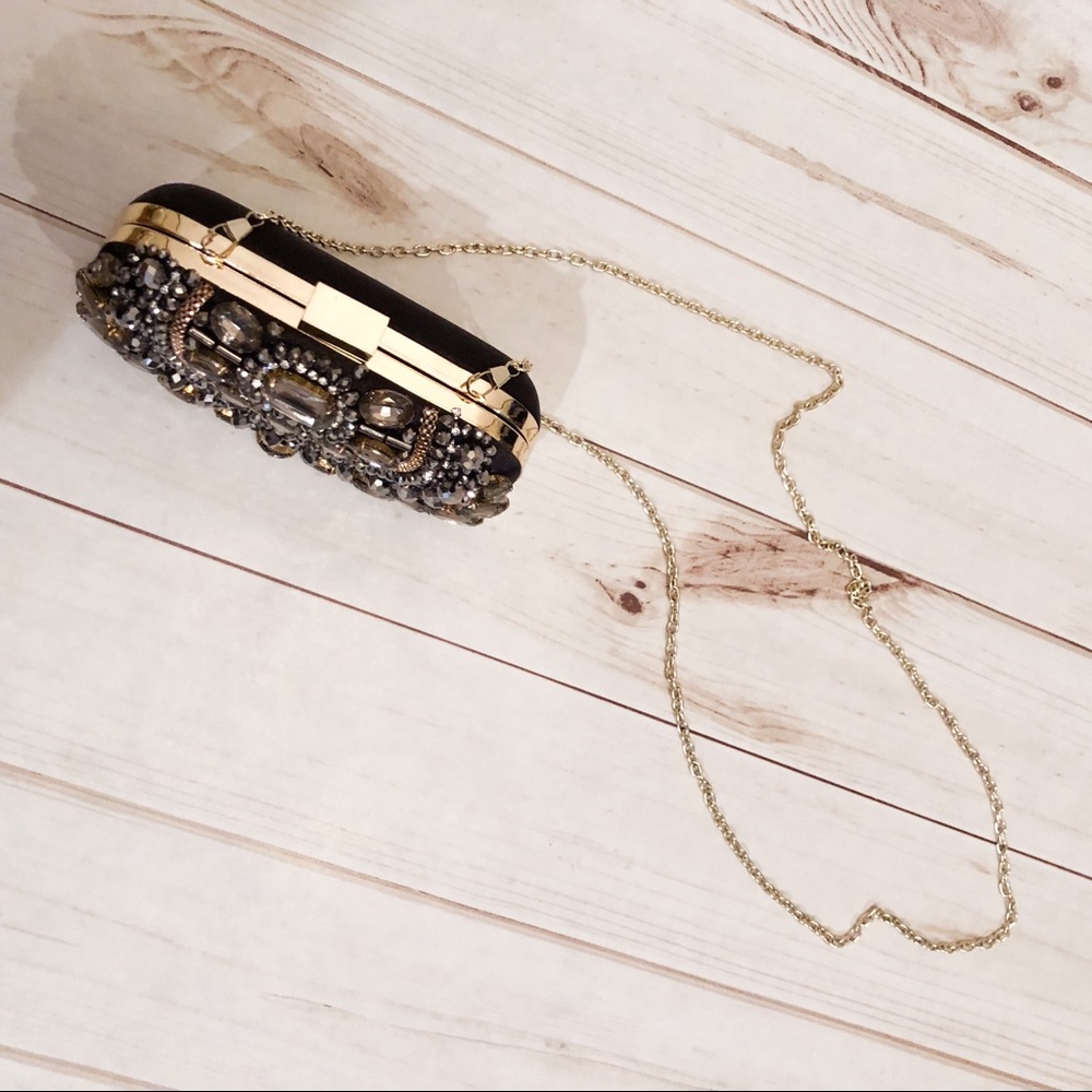 Beaded Clutch with Removable Strap - Picture 6 of 6